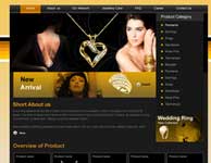 free web template on jewllery